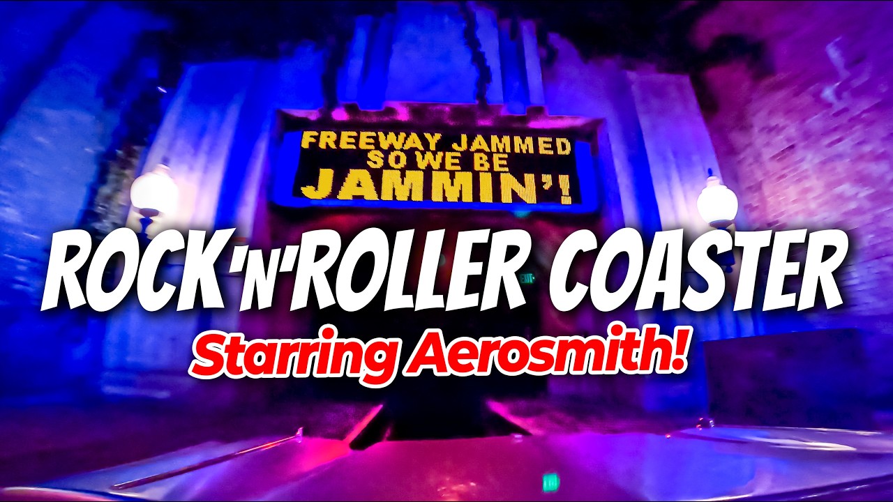 Rock N Roller Coaster Starring Aerosmith Farewell FULL Ride Front & Back POV [4K] - Disney World