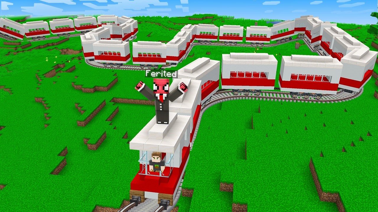 D&uuml;nya'nın En Uzun Minecraft Treni