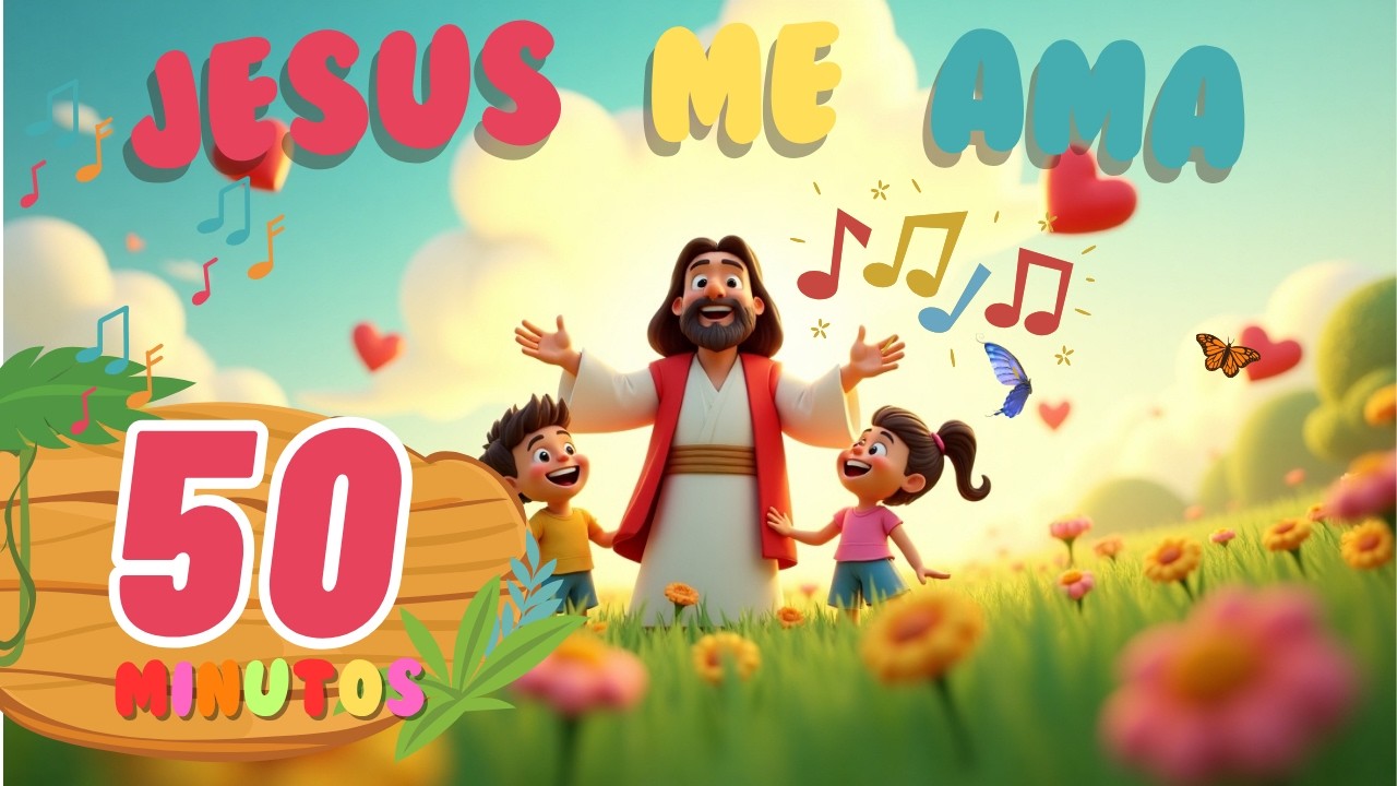 👶🎤50 MINUTOS DE CANCIONES CRISTIANAS INFANTIL👶🎤 I Jesús me ama