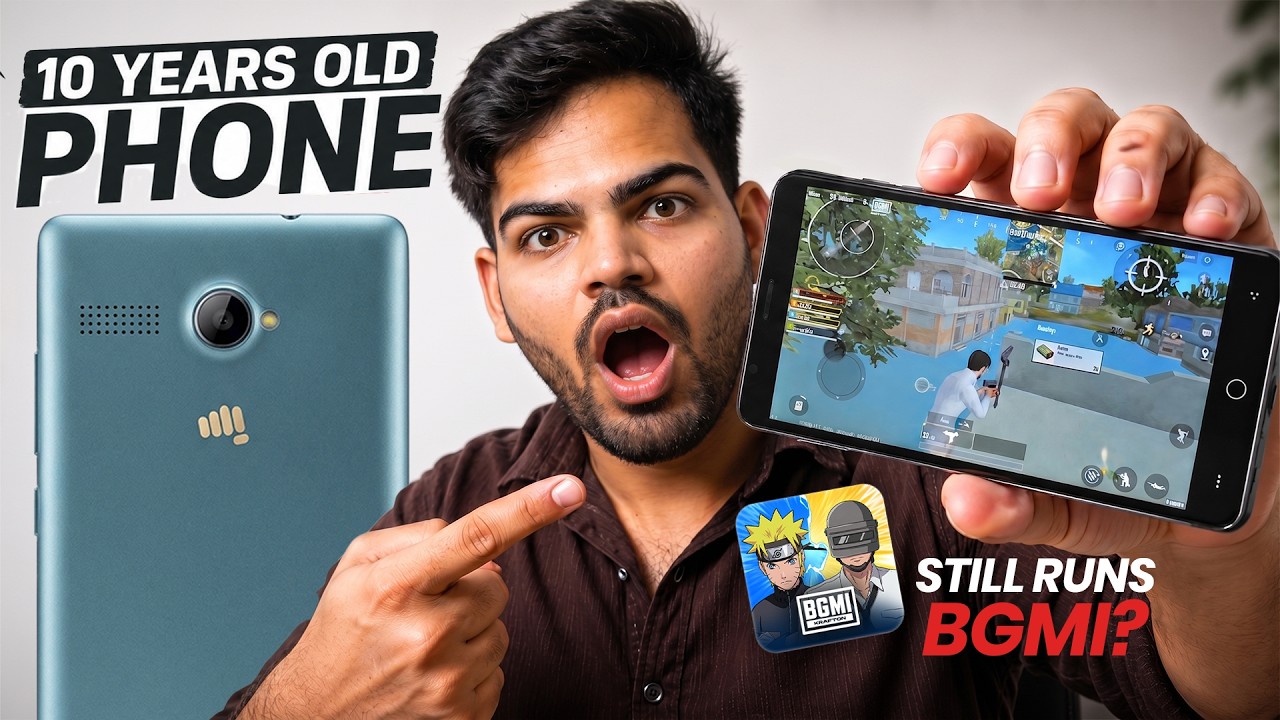 I tried BGMI and Pubg Lite on 10 Years old Micromax Android! Can this ₹3k Phone Run it?
