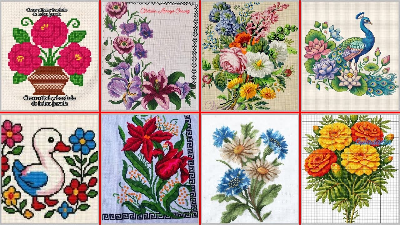 Популярные и вирусные вышивки крестом на Pinterest // вышивка крестом