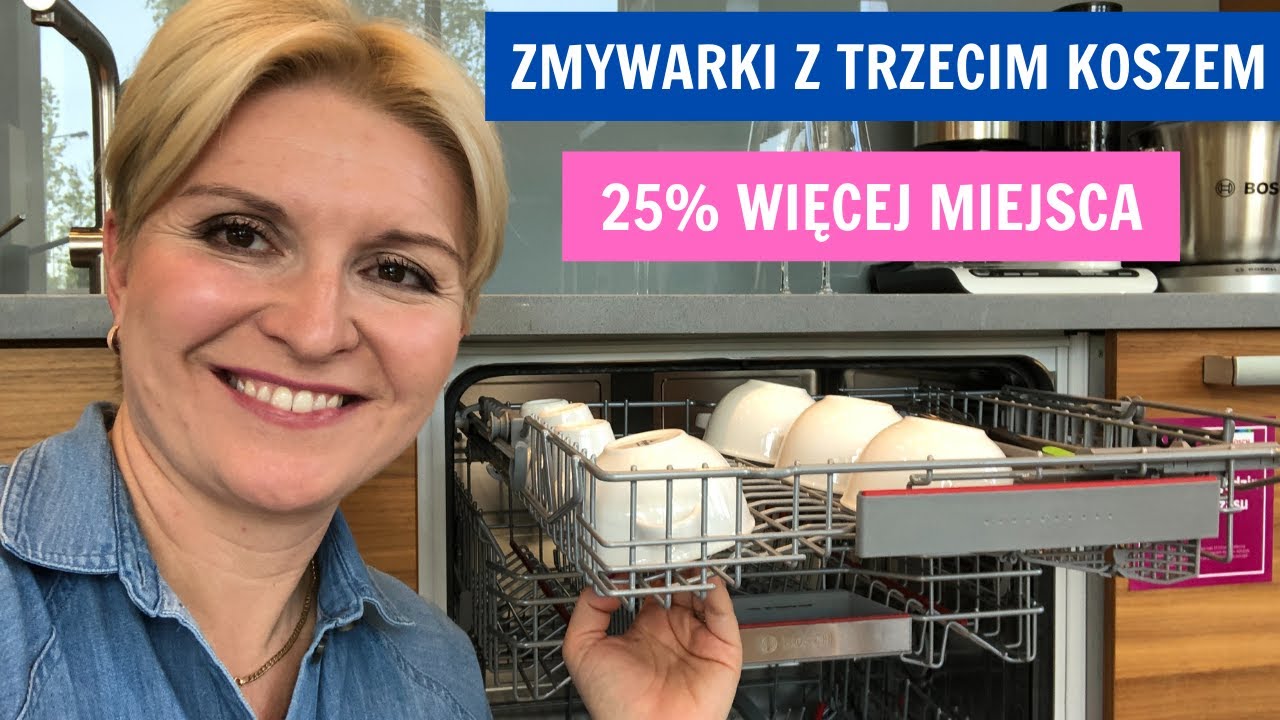 Zmywarka Bosch SMV6ZDX49E  z trzecim koszem - świetna i bardzo pojemna zmywarka | Pani AGD