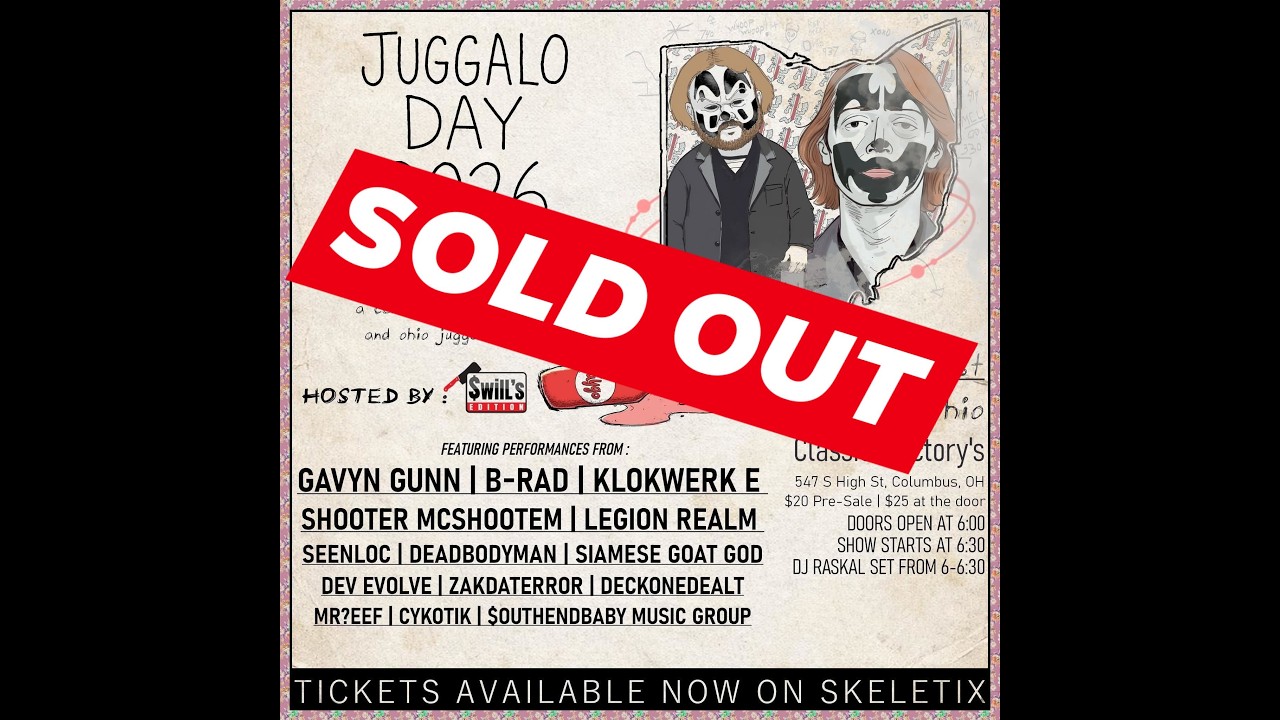 Klokwerk E shouts out Juggalo community and artists for Juggalo Day's success 2/21/26 Columbus, OH