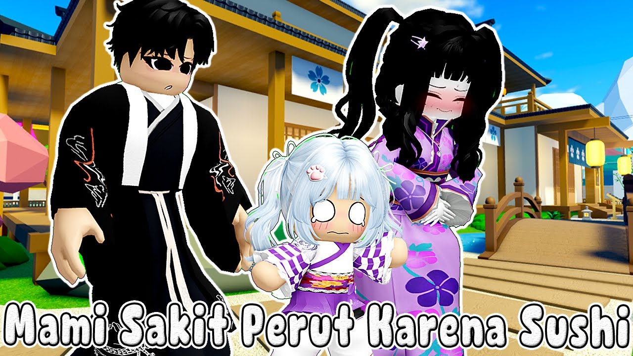 MAMI SAKIT PERUT KARENA MAKAN SUSHI DI RESTO JEPANG || LIVETOPIA RP 🏡 ROBLOX INDONESIA
