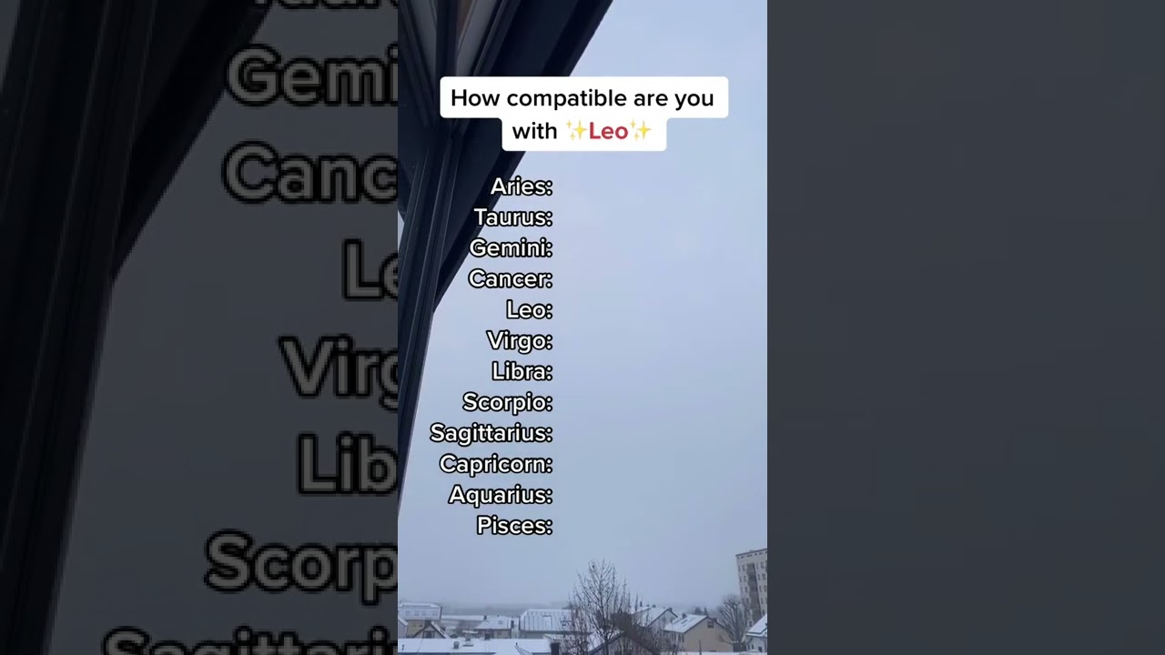 How compatible are you with Leo - Zodiac signs Shorts