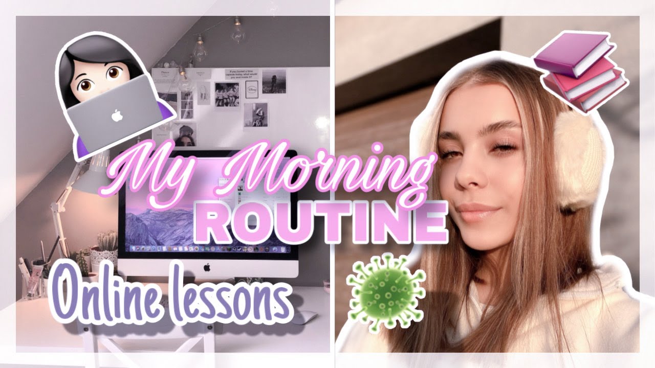 Moja poranna rutyna podczas lekcji online | My morning routine | Natalia Kwiecińska
