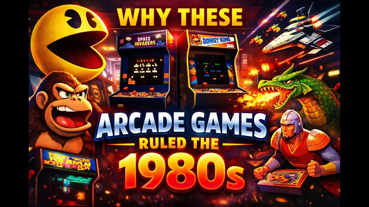 The Arcade Games That Ruled the 1980s! How Many Did You Play?