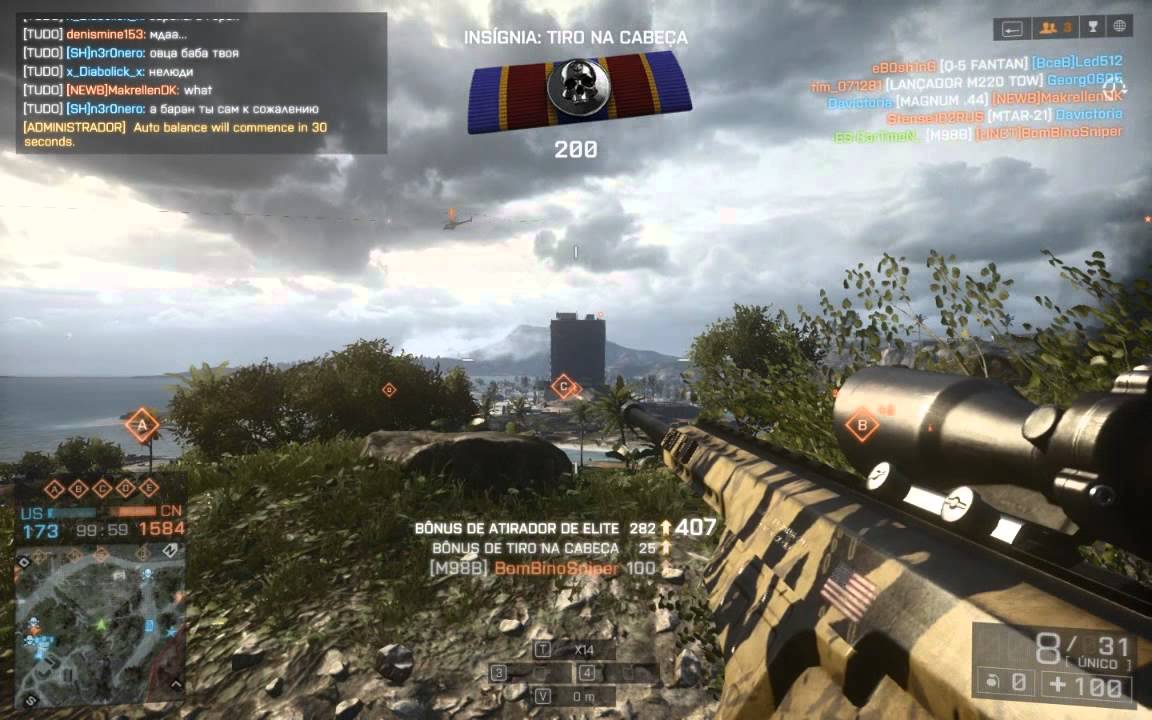 Resultado do encontro entre um Elite Sniper vs Bombinosniper