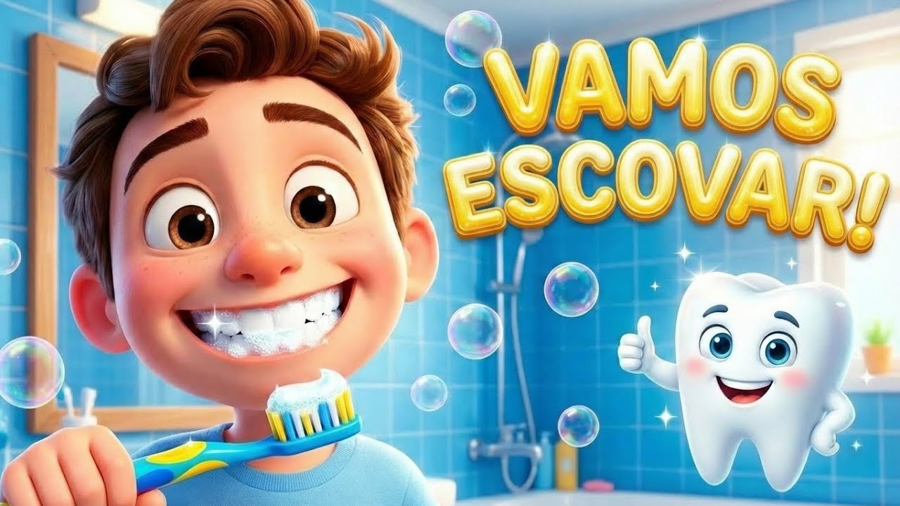 Xô Bactéria! 🦠 A Canção dos Dentinhos Limpos e Branquinhos | Leotura Kids 
