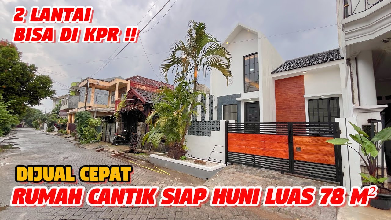 DIJUAL CEPAT RUMAH MODEL SKANDINAVIAN 78 M² || 3 KM TIDUR ||CASH DAN KPR || GRAHA HARAPAN CIMUNING