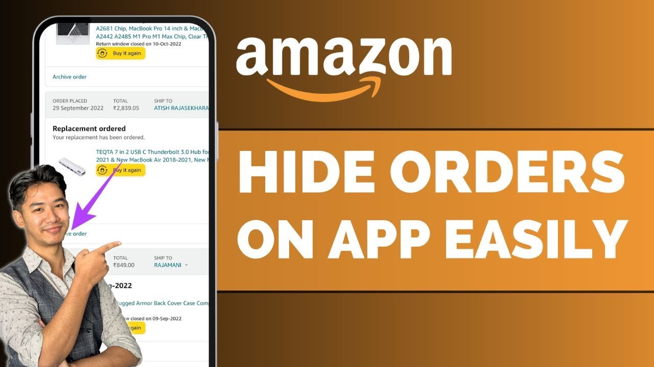 How To Hide Orders On Amazon App !