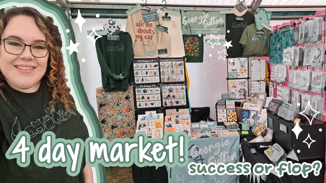Selling at my longest ever market (4 days!) 🐈 How did it go? 🐈 Market Vlog