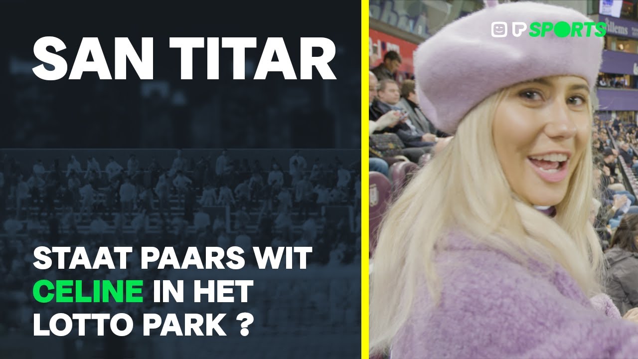 Celine Van Ouytsel dost zich uit in het paars-wit van Anderlecht - San Titar