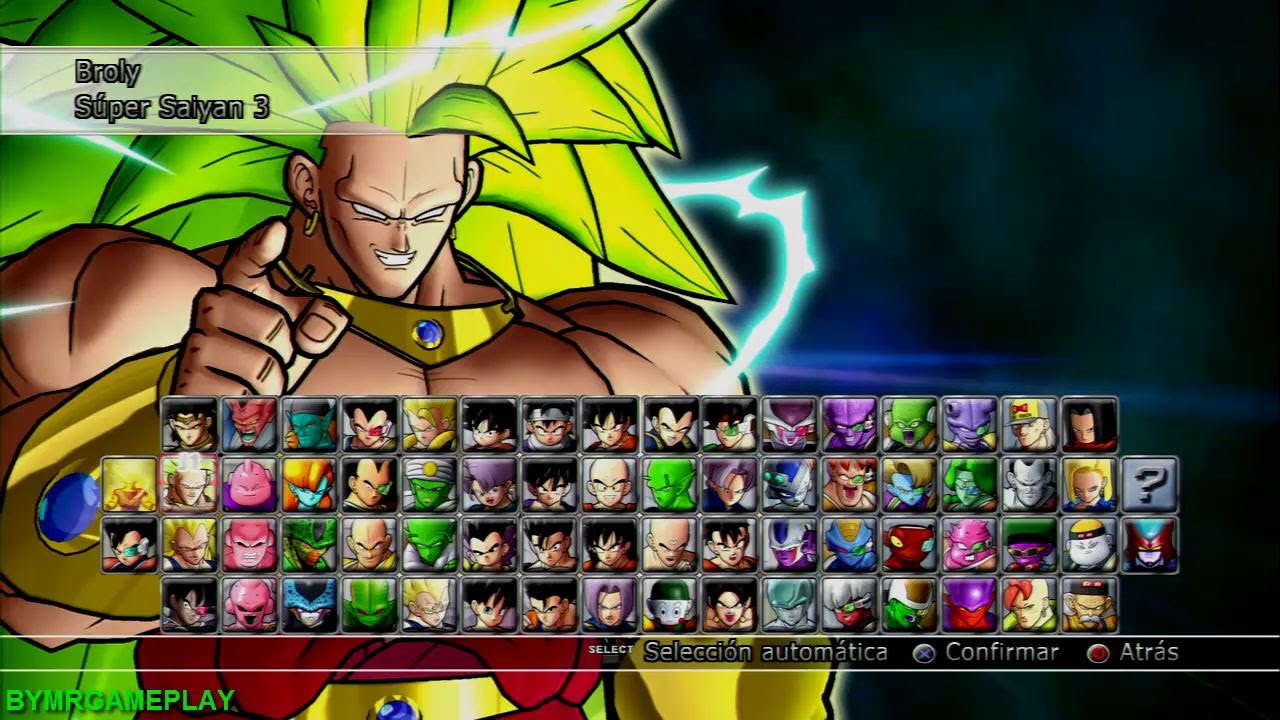Todos los personajes del Dragon Ball Raging Blast 2 ||PS3||