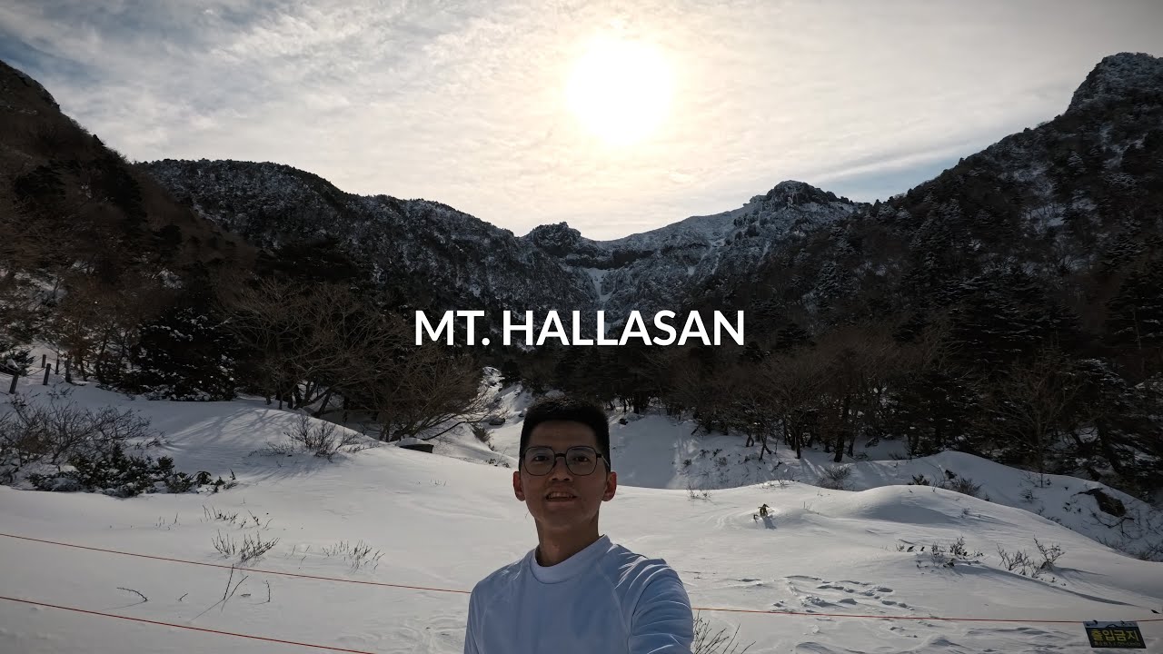 Snowy Winter Hike to Mount Hallasan Summit: Conquering South Korea’s Highest Peak on Jeju Island