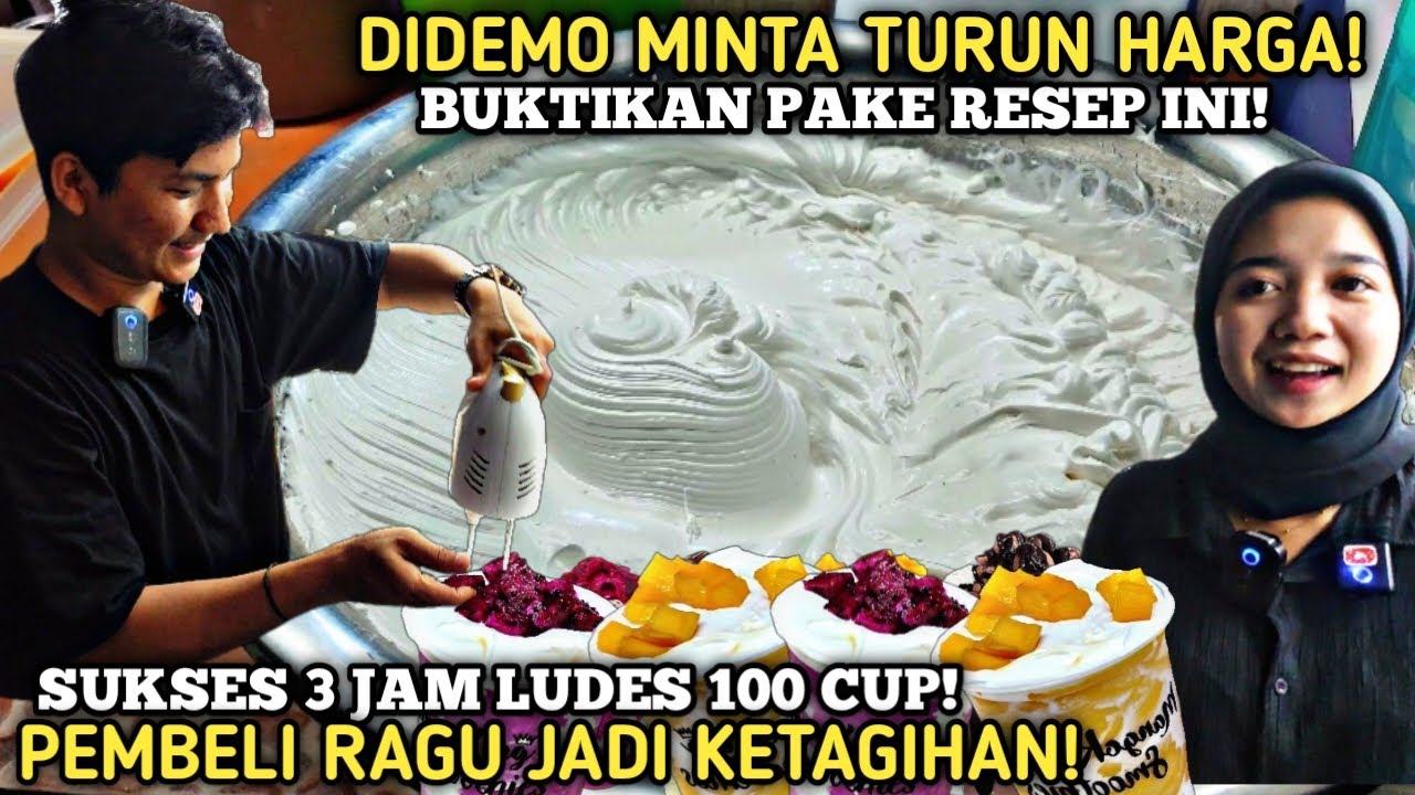 PASANGAN MUDA SUKSES! CIPTAKAN RESEP USAHA MINUMAN KEKINIAN LARIS 3 JAM LUDES 100CUP IDE USAHA 2023