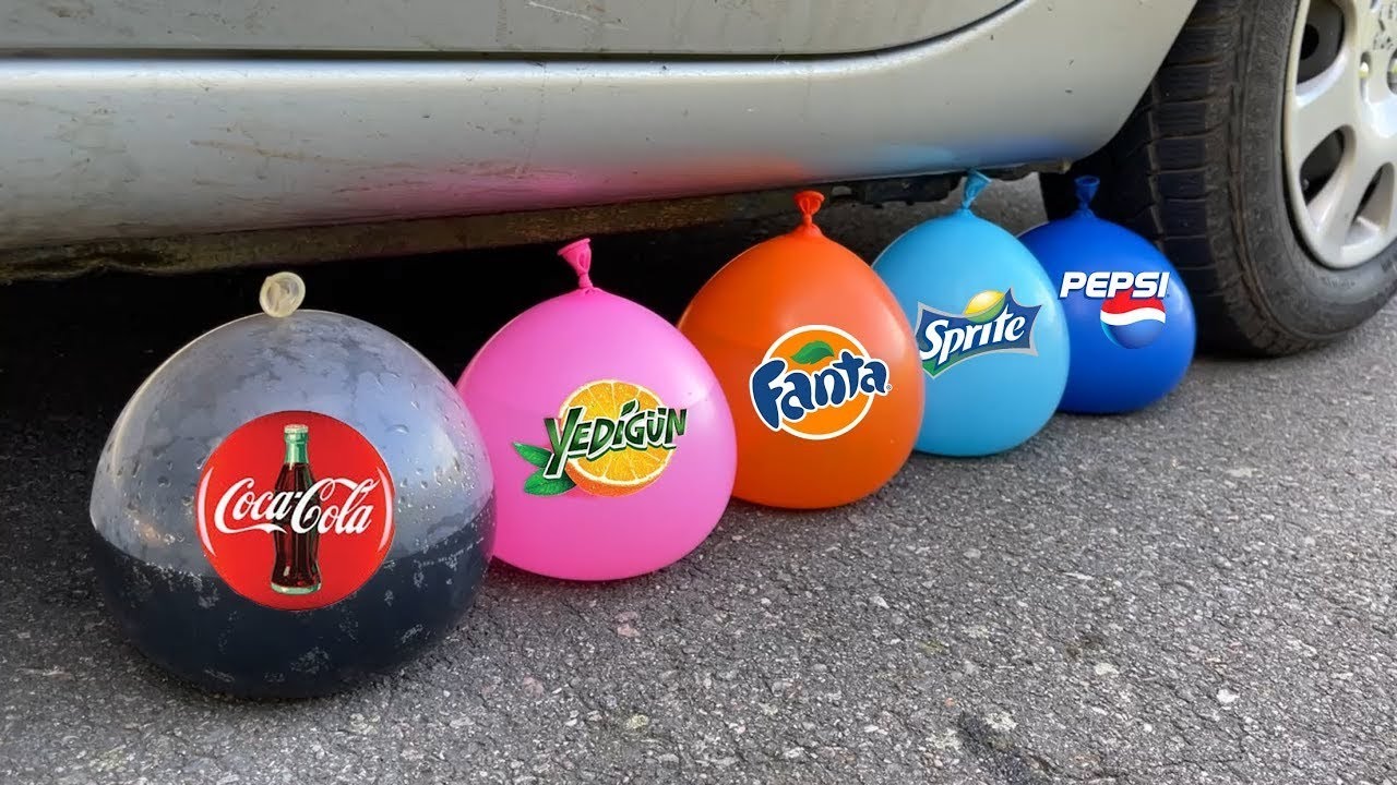 Crushing crunchy & soft things by car! -water balloons, fruits, vegitables, snacks etc.