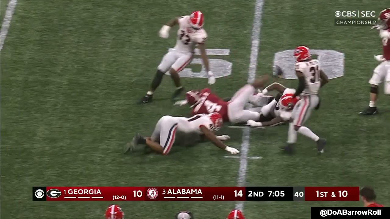(SEC CCG) Alabama OL/Offense vs Georgia Defense (2021)