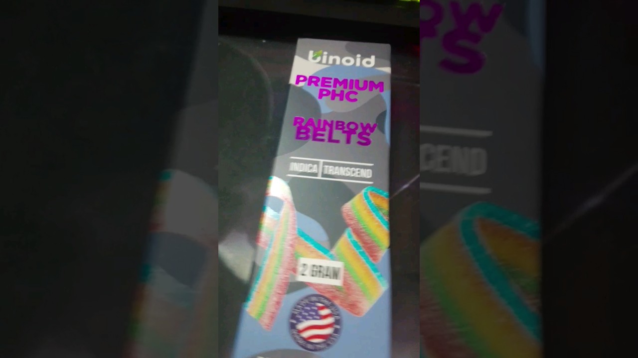 Binoid Premium PHC Rainbow Belts Indica 2 gram Disposable Use code SPIGARMY