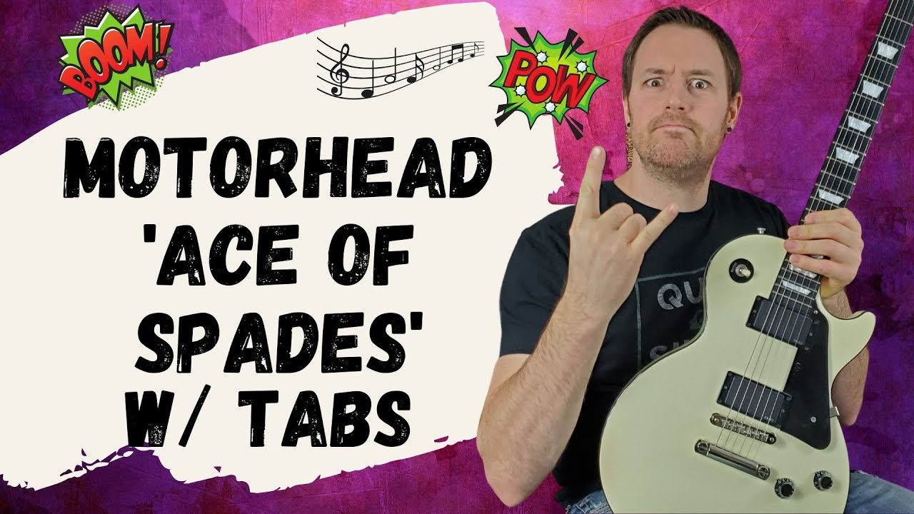 Motorhead Ace of Spades Guitar Lesson + Tutorial