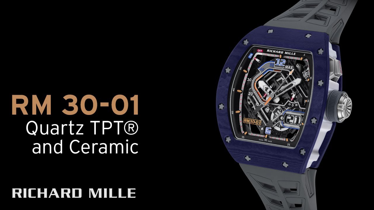 RM 30-01 Blue Quartz TPT&reg; and Black Ceramic &mdash; RICHARD MILLE