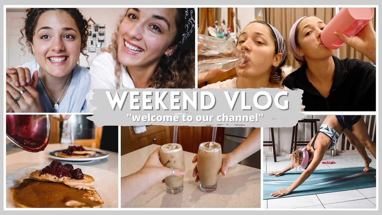 WEEKEND VLOG | Our first YouTube video! Vegan pancakes, healthy lifestyle, Australian twins