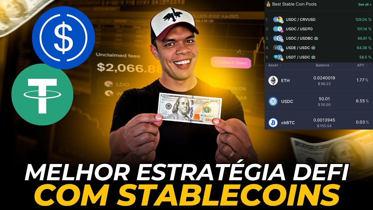 🤑 STABLECOIN NO DEFI: Melhores estratégias (Pools, Stake e +)