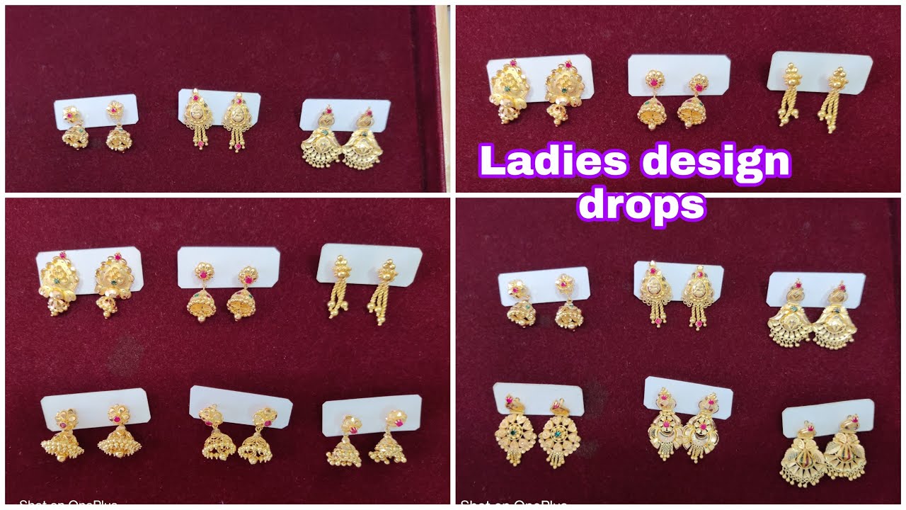 Ladies latest design drops || Jimmiki kammal||தோடு டிசைன்