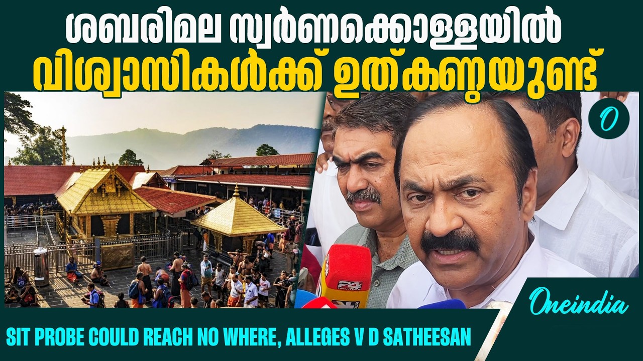 പ്രതികൾ തെളിവ് നശിപ്പിക്കുമോ എന്നാണ് ആശങ്ക|VD on Sabarima Gold Theft case