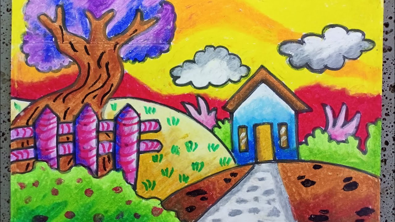 Cara Menggambar Rumah, Lingkungan,dan Pemandangan