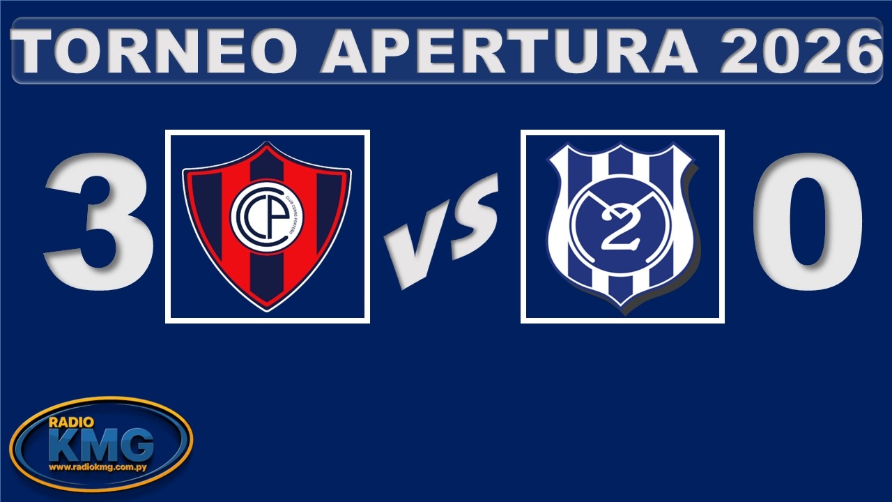 CERRO PORTE&Ntilde;O VS 2 DE MAYO// TORNEO APERTURA PY. 2026// FECHA 14 DE 22