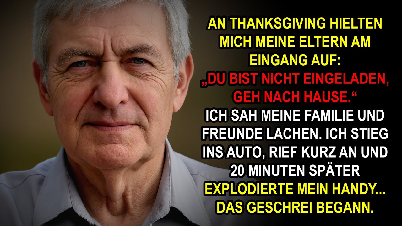 An Thanksgiving hielten mich meine Eltern an der Tür auf: „Du bist nicht eingeladen…“