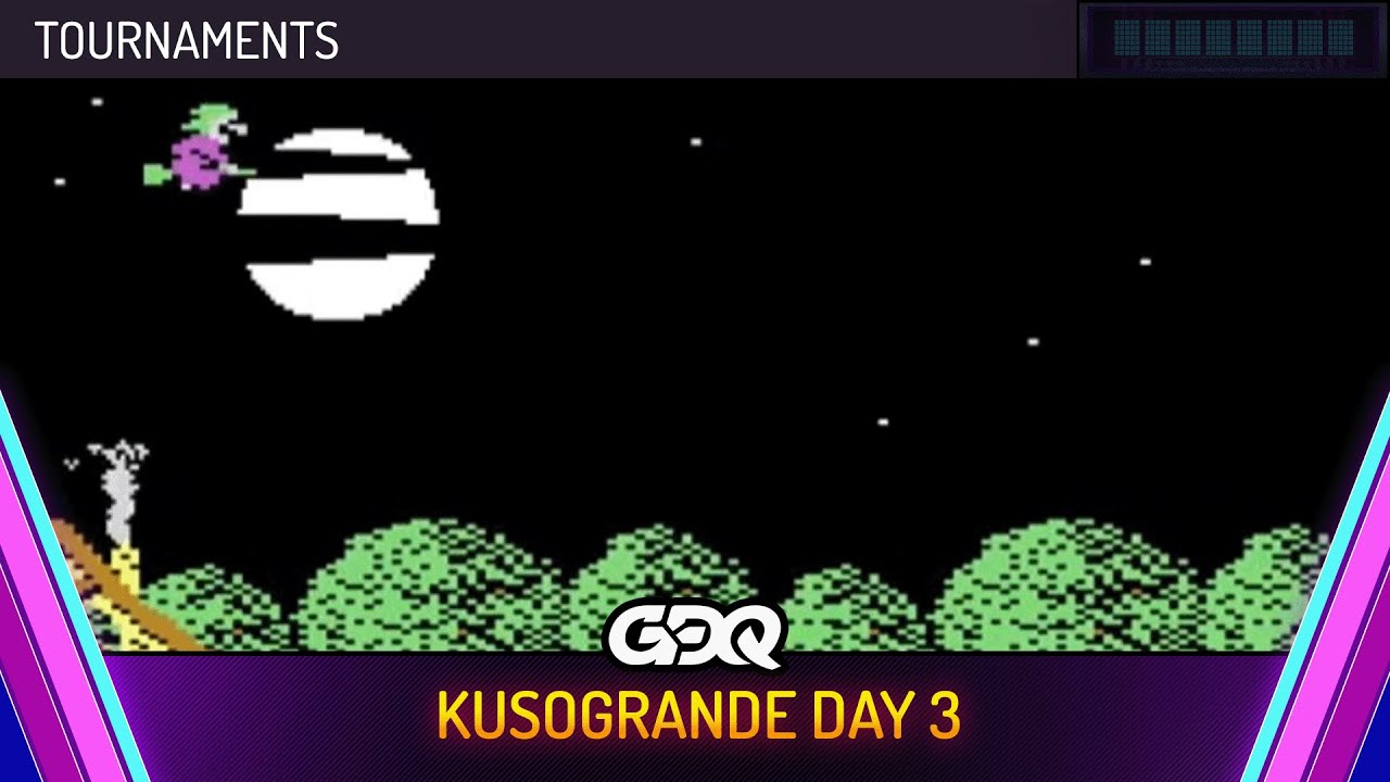 Kusogrande Day 3 - Awesome Games Done Quick 2026 Tournaments