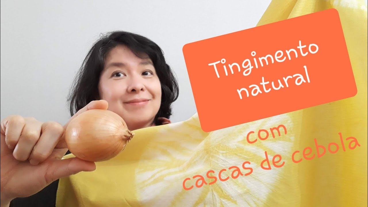 Tingimento natural e shibori com cascas de cebola