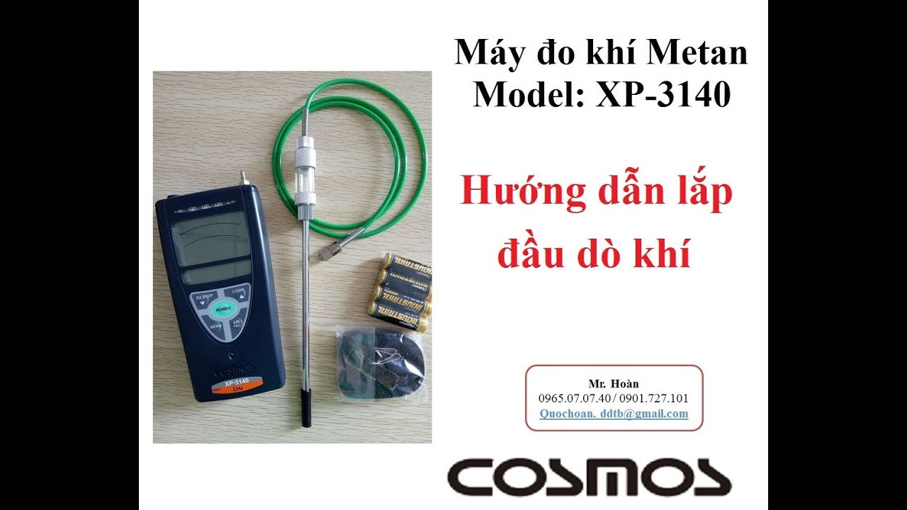 Hướng dẫn lắp đầu d&ograve; kh&iacute; CH4 XP-3140 Cosmos     0965070740