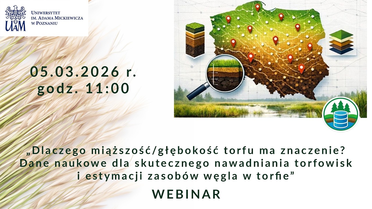 WEBINAR - Dlaczego miąższość/głębokość torfu ma znaczenie?