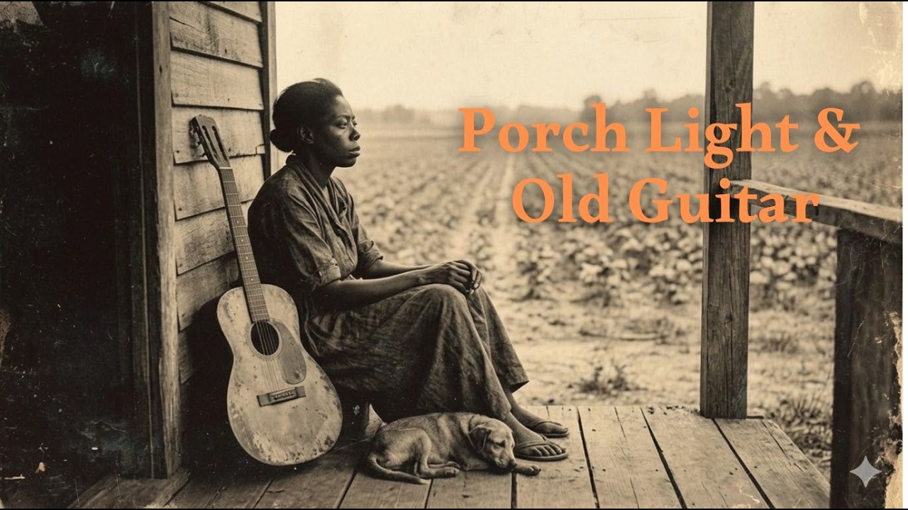 1930s Delta Blues – Porch Guitar & Cottonfield Evening | Vintage Southern Blues Compilation