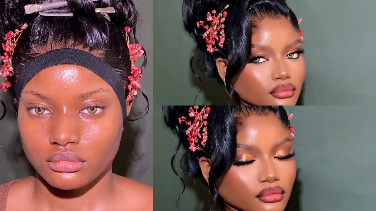 WATCH HOW I CREATED THIS NIGERIAN TRADITIONAL BRIDAL GLAM