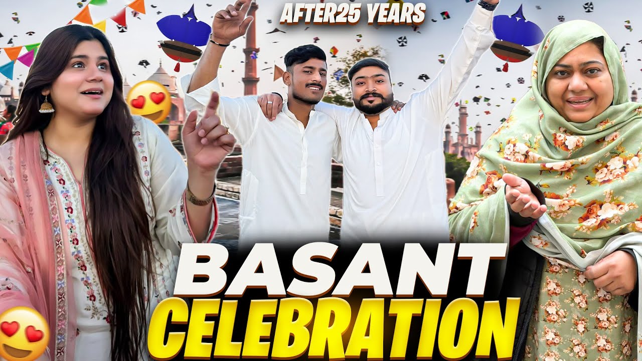 Hum Ne Apni Zindagi Mein Pehli Baar Basant Manayi🪁💛l Sab Ne Patang Urai Aur Dance kiya😂💃