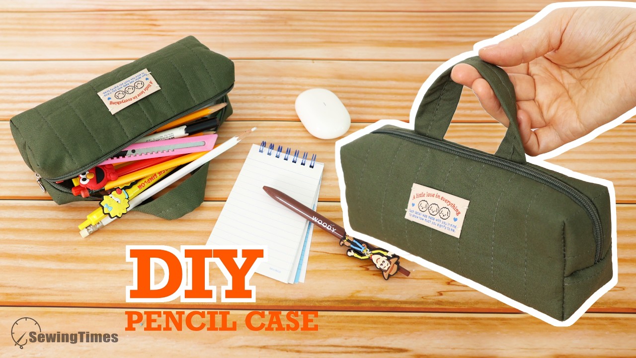 DIY Handle Pencil Case | Huge Capacity & Easy Sew for Beginners