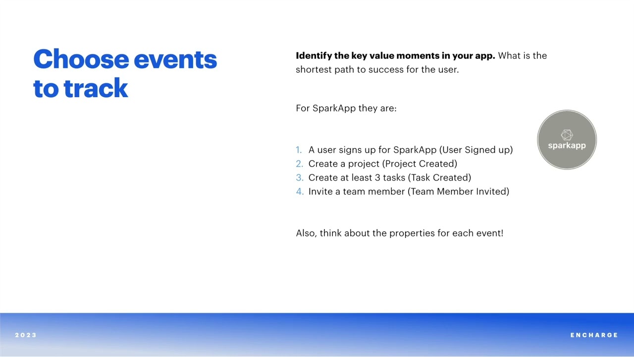 Decide what events to track