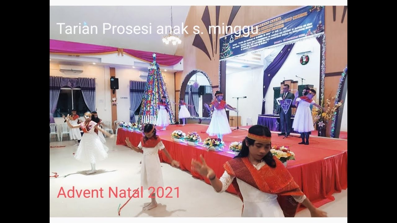 Tarian Prosesi dari anak sekolah minggu. #advent# #natal# #2021#