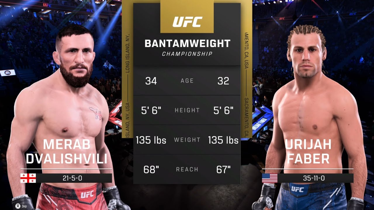 EA Sports UFC 5 Gameplay Merab Dvalishvili vs Urijah Faber