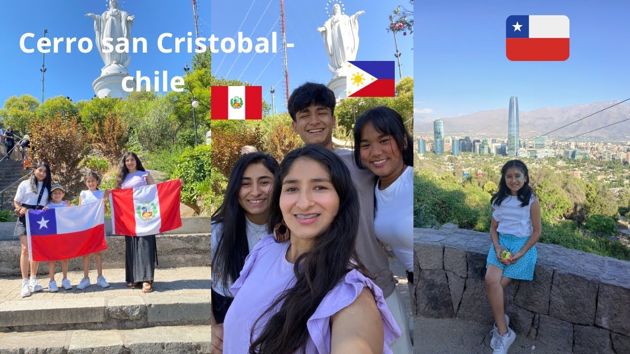 Mi familia conoció el cerro sancristobal /Santiago de chile 🇨🇱 #cerrosancristobal