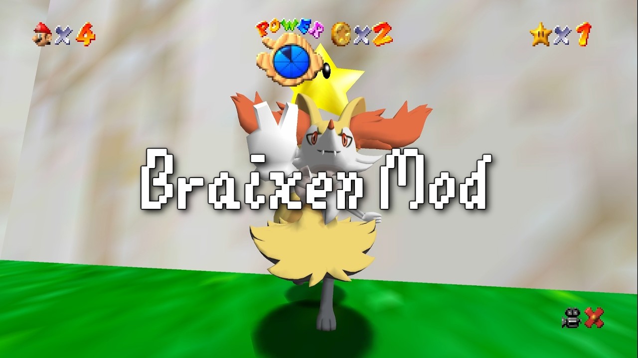 Super Mario 64 Co-Op Deluxe Braixen Mod