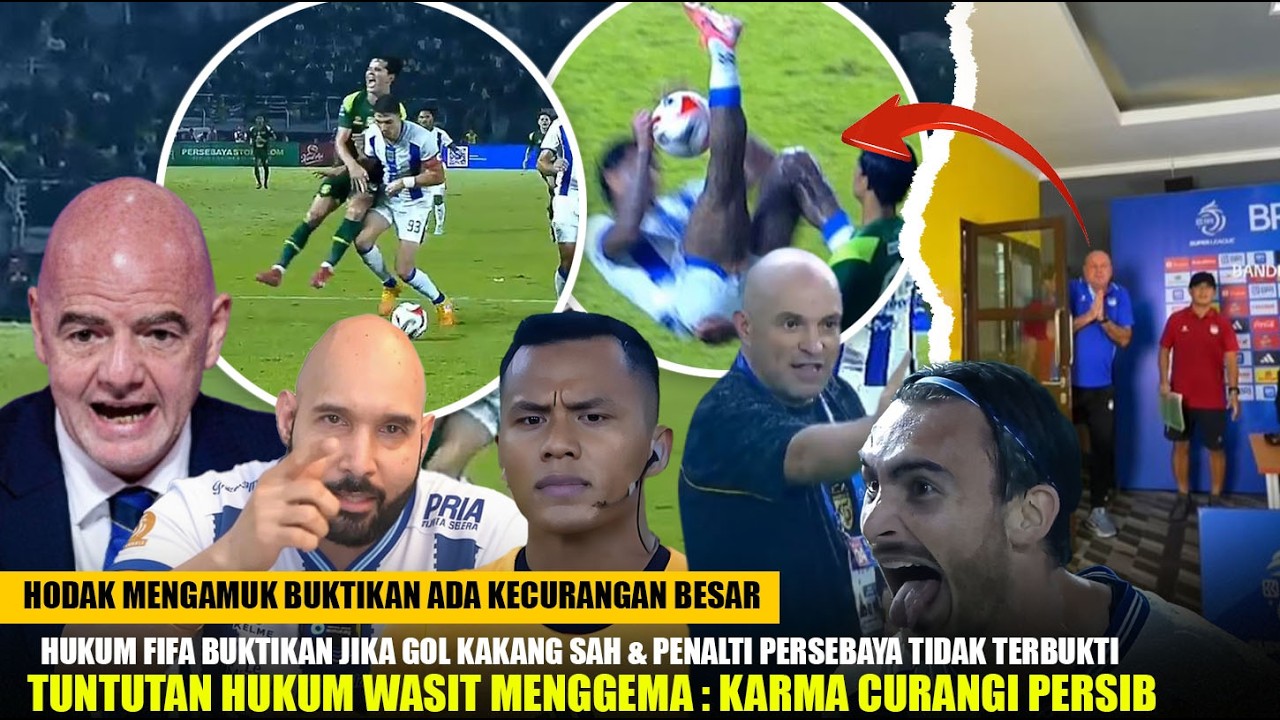 Hukum Berat Wasit, FIFA Sahkan Gol Kakang & Cabut Penalti Persebaya? Bung Binder Protes, Hodak Murka