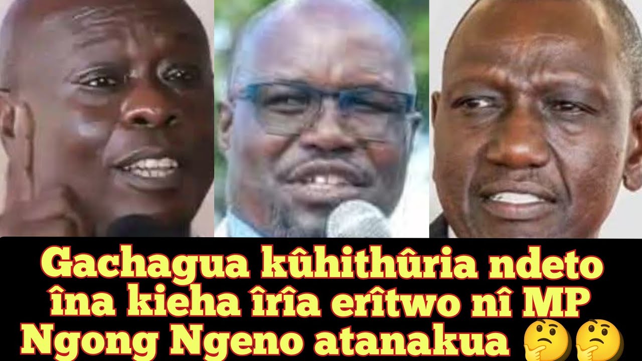 Gachagua kûhithûria ndeto ya kumakania erîtwo nî MP Ngong Ngeno atanakua 🤔🤔🤔💔💔