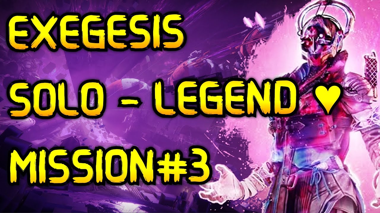 Solo Legend Exegesis | Final Shape Campaign Mission#3 | Destiny 2 Gameplay