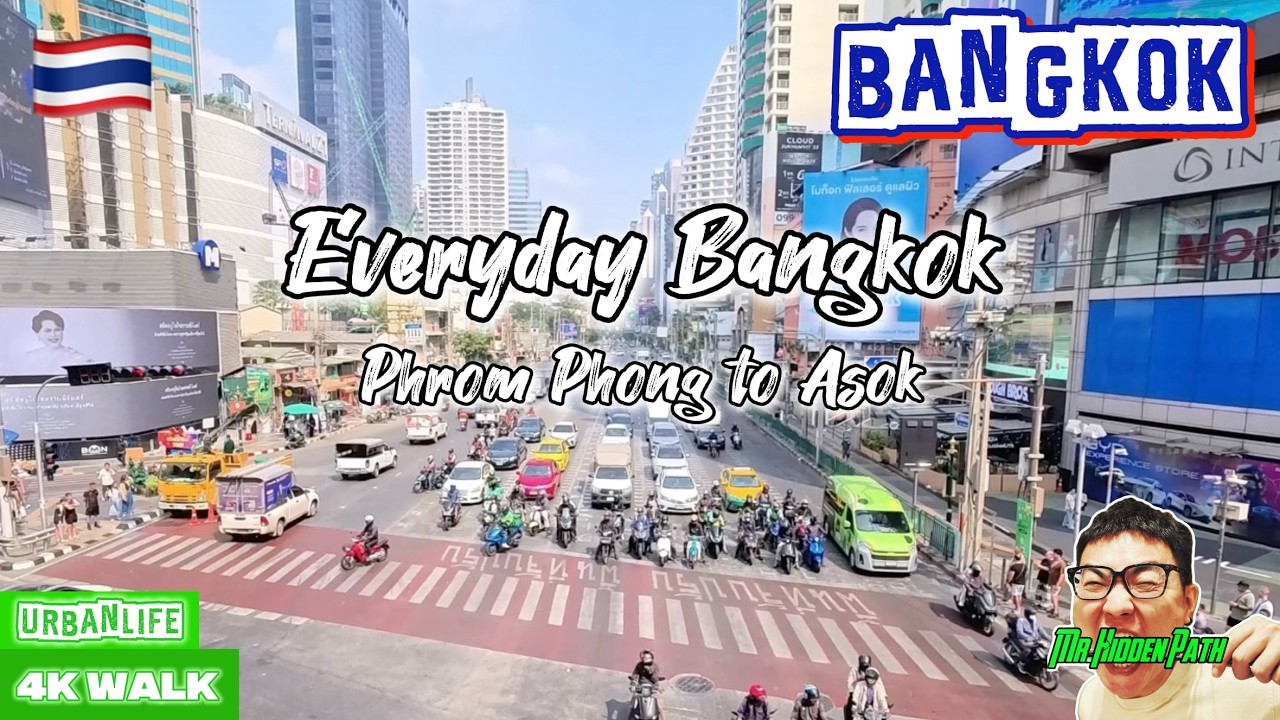 🇹🇭A Walk Through Everyday Bangkok | Phrom Phong to Asok 4K🇹🇭