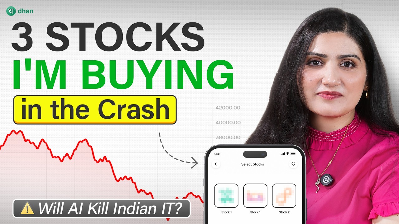 3 Stocks I'm Buying in This Market Crash | Will AI Kill Indian IT?